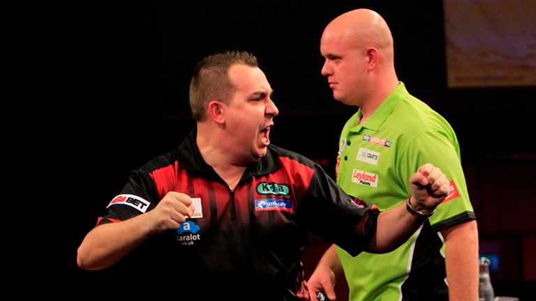 Kim Huybrechts Grand Slam of Darts (Pic: Lawrence Lustig)