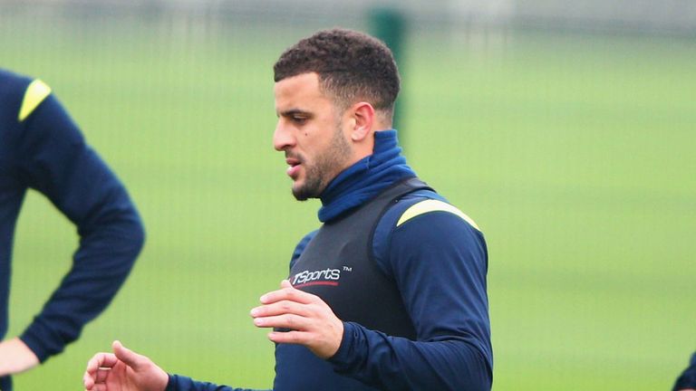 Kyle Walker back in training with Tottenham after injury