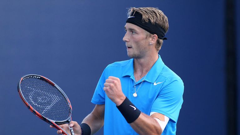 Liam Broady in action earlier in his career