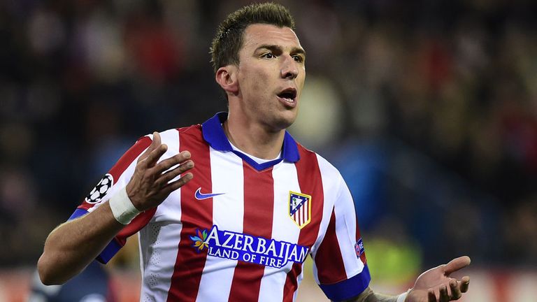 Mario Mandzukic: Celebrates after scoring his second goal 