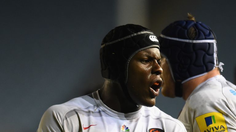Maro Itoje: Scored a consolation try for Saracens with the final act of the game