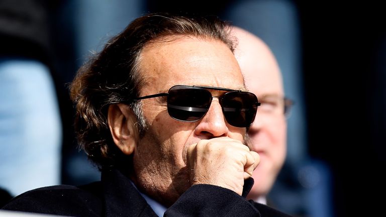 Prospective Leeds owner Massimo Cellino looks on prior to the Sky Bet Championship match between Queens Park Rangers and Leeds United