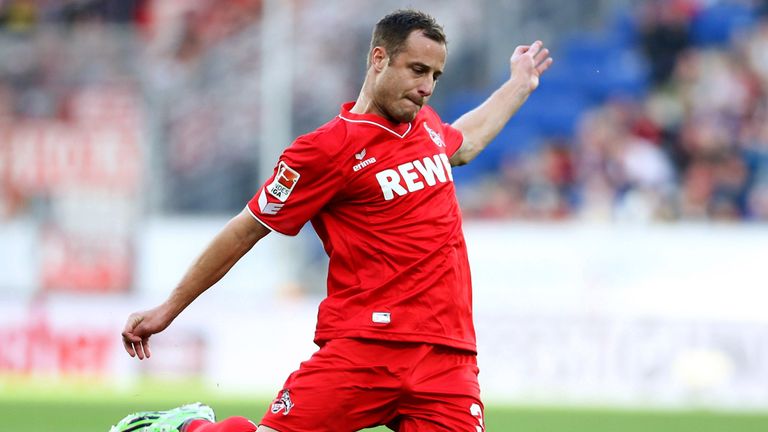 SINSHEIM, GERMANY - NOVEMBER 08:  Matthias Lehmann of Koeln scores his team's second goal with a free-kick 