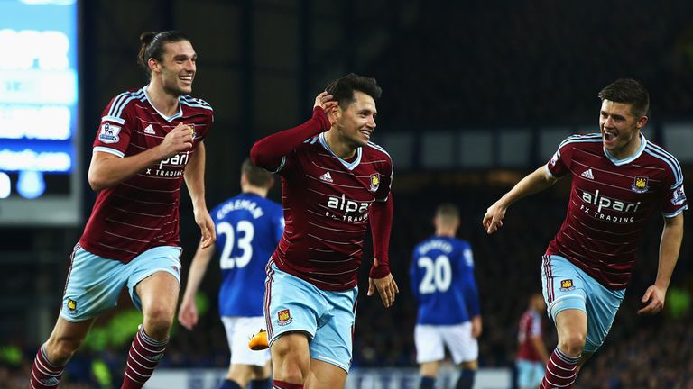 Mauro Zarate equalised for the Hammers