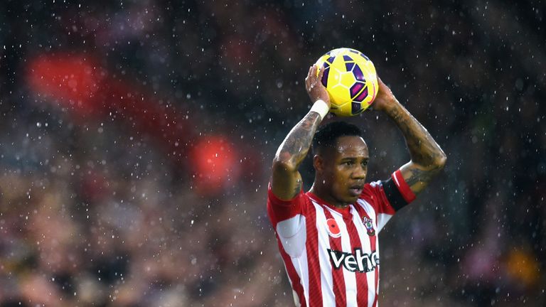  Nathaniel Clyne of Southampton takes a throw