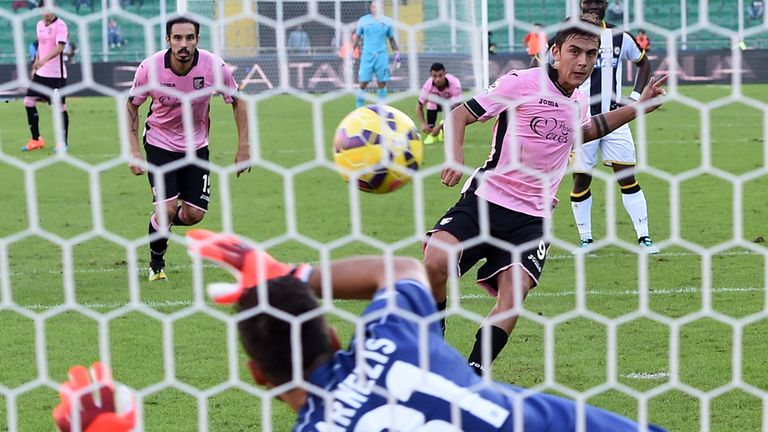 Paulo Dybala scores from the penalty spot