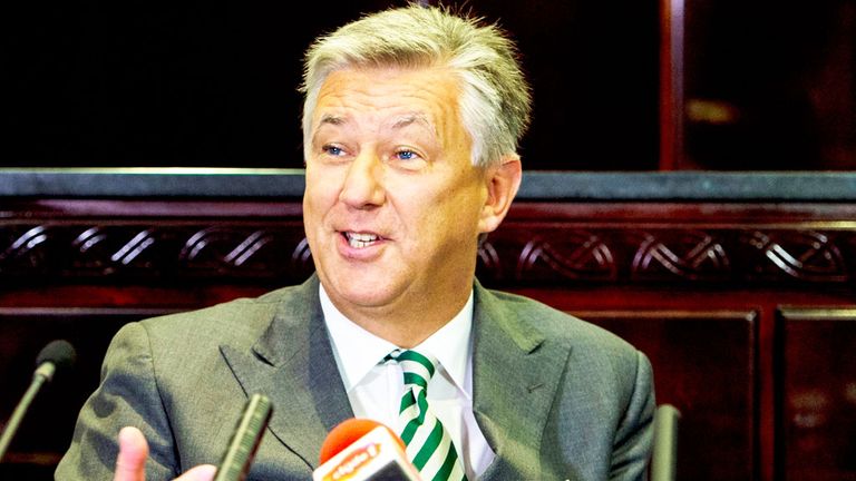 Peter Lawwell: Celtic chief executive at the club's AGM