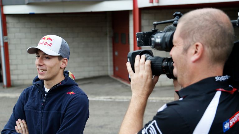 Alex Lynn is interviewed by Sky Sports F1