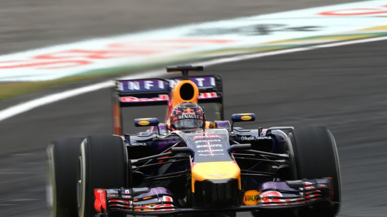 Sebastian Vettel during qualifying at Interlagos