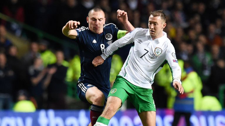 Scott Brown tussles with Aiden McGeady