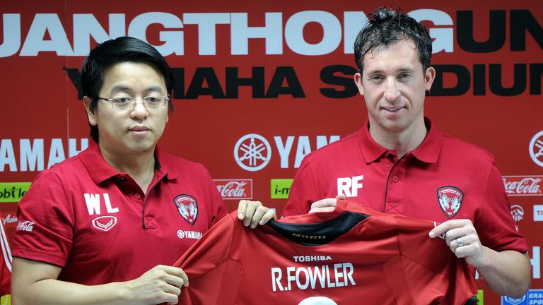Former Liverpool and England striker Robbie Fowler is a player-manager for Thai team Muang Thong United 