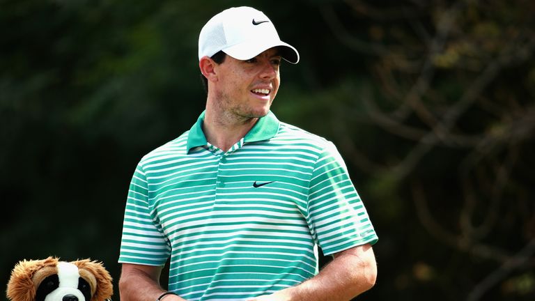 Rory McIlroy of Northern Ireland during the second round of the DP World Tour Championship