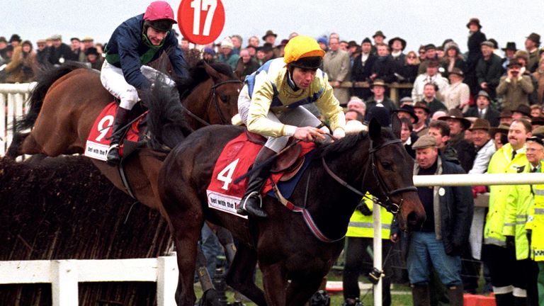 Imperial Call and Conor O'Dwyer get away from the last quickly and go on to win the Cheltenham Gold Cup
