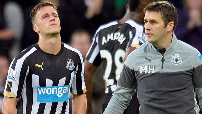 Ryan Taylor:  Exits Newcastle's clash with QPR with an injury