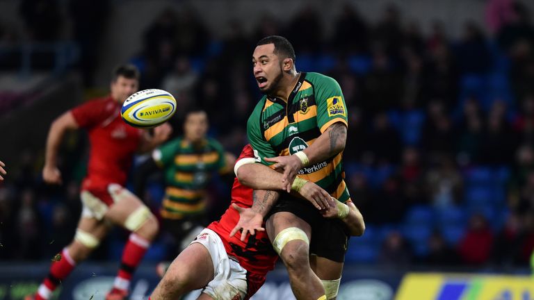 Samu Manoa: Northampton back-rower was in outstanding form for the Saints