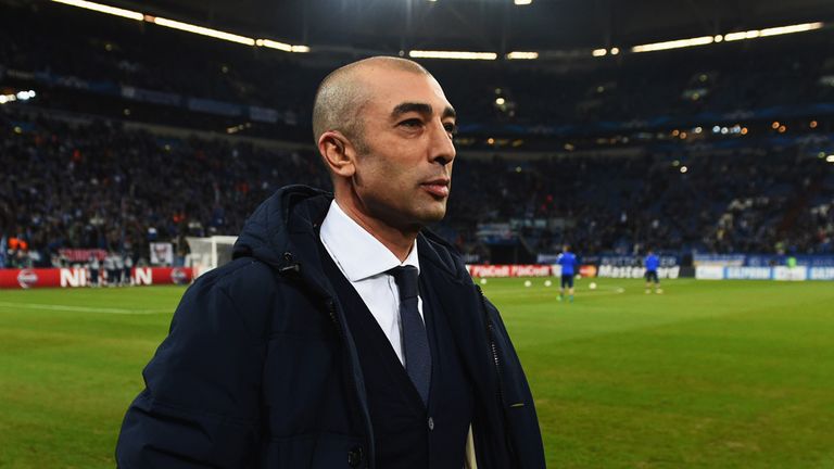 Roberto Di Matteo led his Schalke side against his former club Chelsea