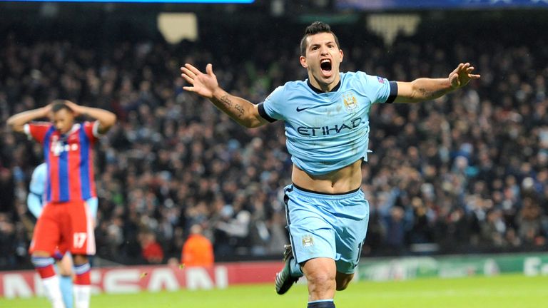 Sergio Aguero was the hat-trick hero for Manchester City in the 3-2 victory over Bayern Munich