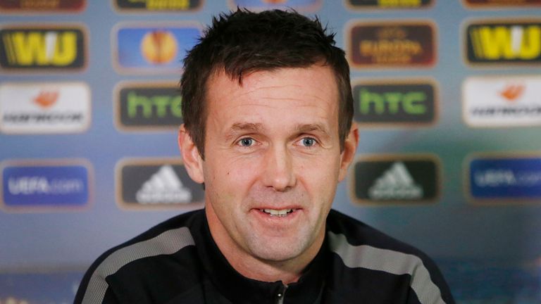 Celtic Manager Ronny Deila during a press conference at Lennoxtown Training Centre, near Glasgow.