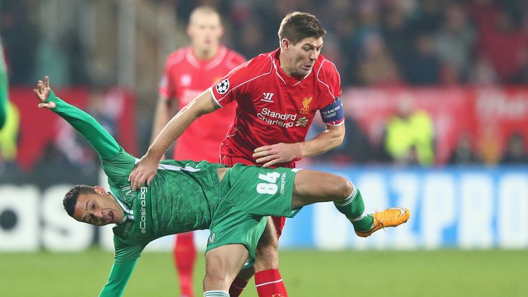 Gerrard played a key role for the Reds 