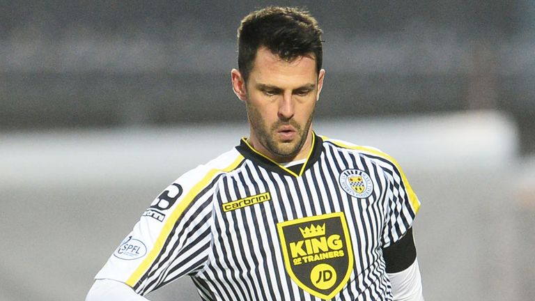 St Mirren's Steven Thompson in action