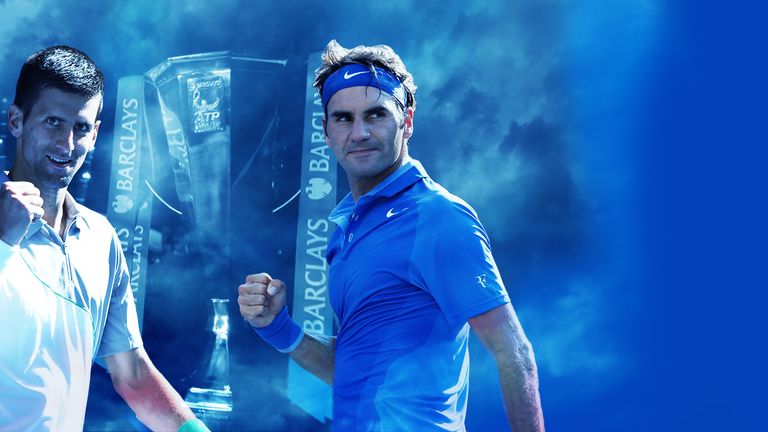 Novak Djokovic and Roger Federer - ATP World Tour Final 2014