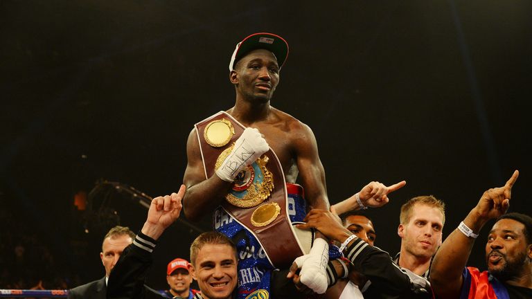 Terence Crawford beat Rick Burns to win the WBO lightweight title in March