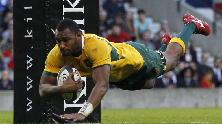 Kuridrani reaped the rewards of a fine afternoon at Twickenham as he dove in shortly after the break