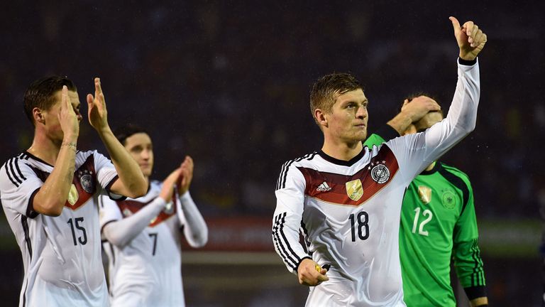 Toni Kroos and Germany celebrate