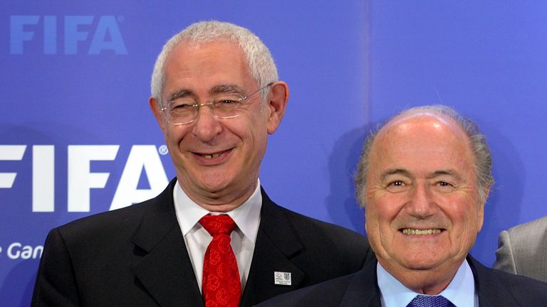 Lord Triesman and FIFA president Sepp Blatter in more harmonious times in 2010