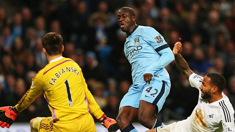 Yaya Toure: Scored Manchester City's winner on 62 minutes