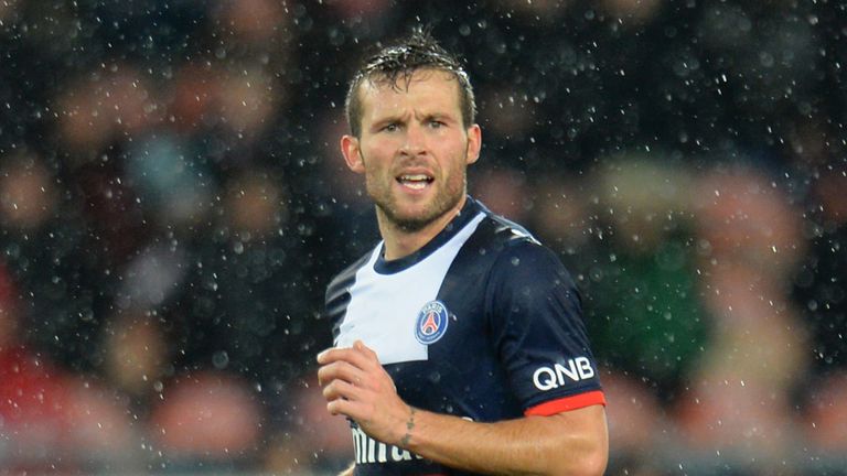 Yohan Cabaye of Paris Saint Germain in action during the Ligue 1 match between PSG and Bordeaux