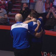 Europe celebrate their Mosconi Cup success