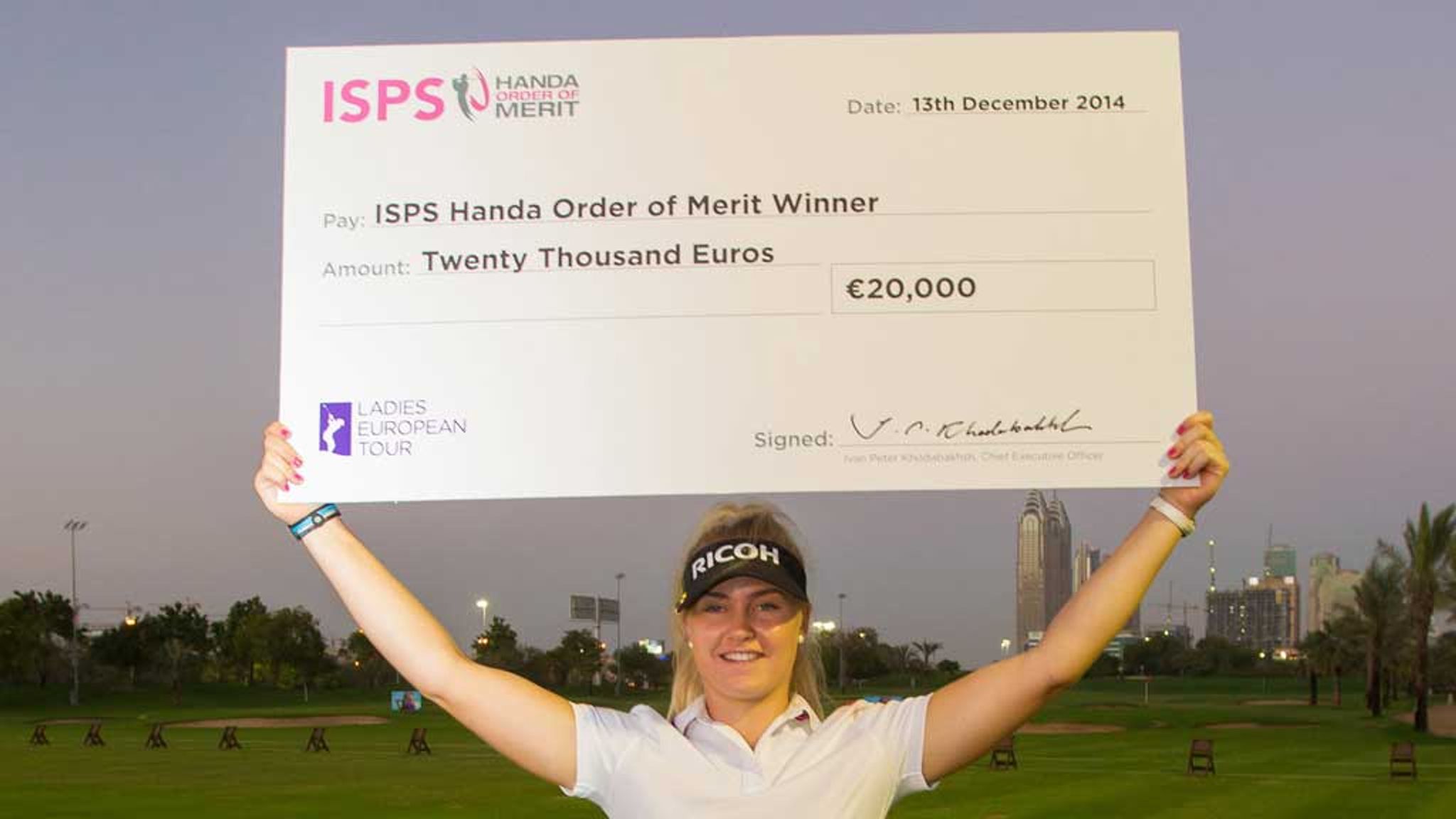 ladies european tour order of merit