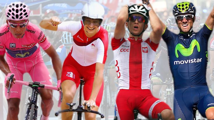 Nairo Quintana, Joanna Rowsell, Michal Kwiatkowski, Alejandro Valverde, Top 10 Riders of 2014 composite