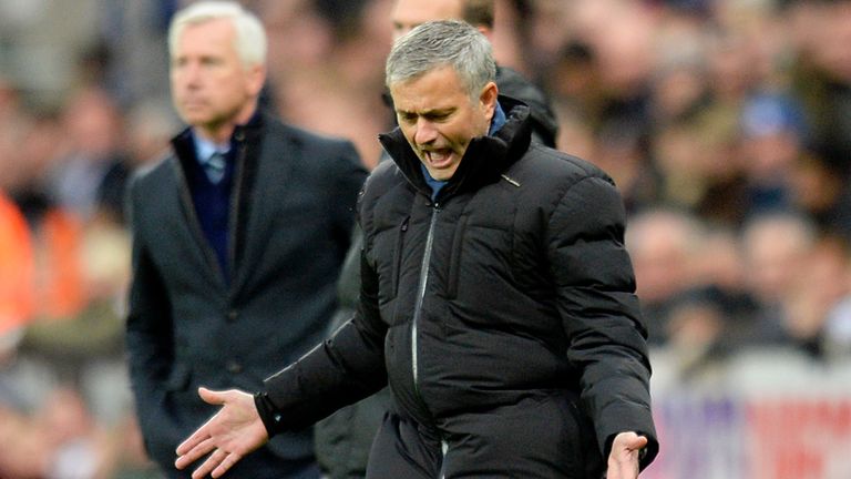 Jose Mourinho occasionally cut a frustrated figure as his side slipped to their first defeat of the season