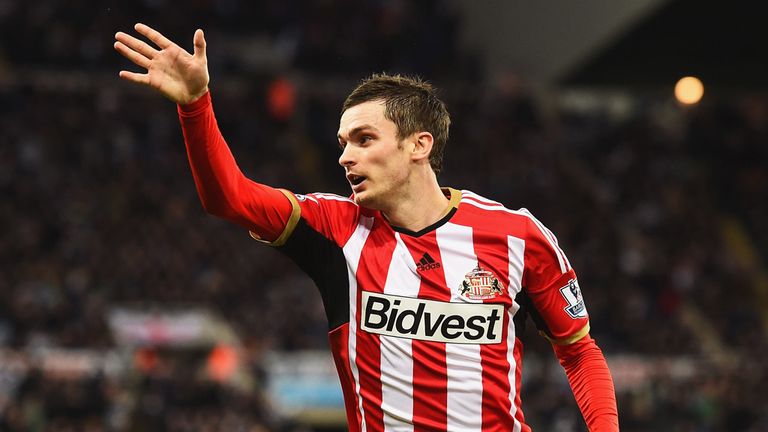 Adam Johnson celebrates