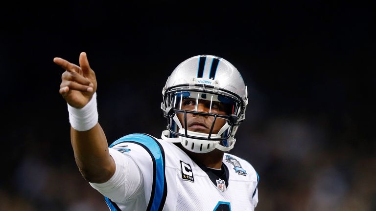 NEW ORLEANS, LA - DECEMBER 07:  Cam Newton #1 of the Carolina Panthers celebrates after scoring a touchdown in the first half against the New Orleans Saint