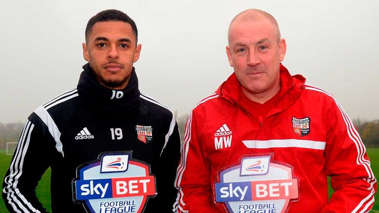 Andre Gray and Mark Warburton: Sky Bet Championship Player of the Month and Manager of the Month for November