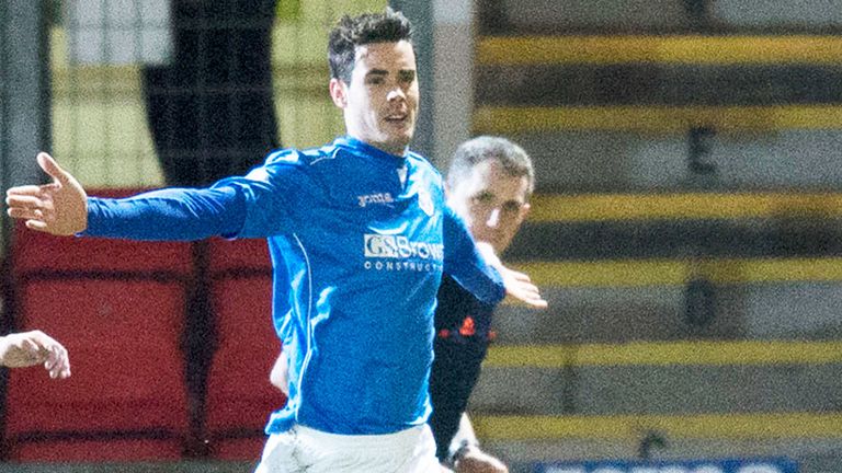 Brian Graham: St Johnstone striker celebrates his goal against Inverness CT