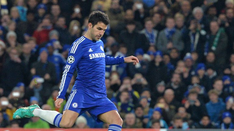 Cesc Fabregas opened the scoring after eight minutes from the penalty spot