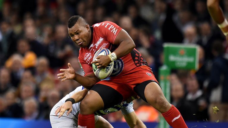 RC Toulon's Steffon Armitage in action
