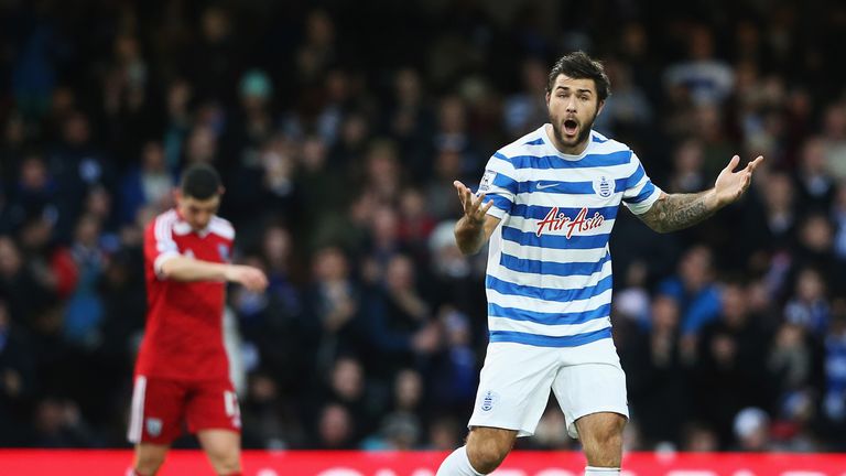 LONDON, ENGLAND - DECEMBER 20: Charlie Austin of QPR celebrates his goal during the Barclays Premier League match between Queens Park Rangers and West Brom