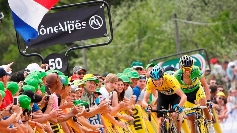 Chris Froome, Alberto Contador, Criterium du Dauphine 2014, Col du Beal, stage two