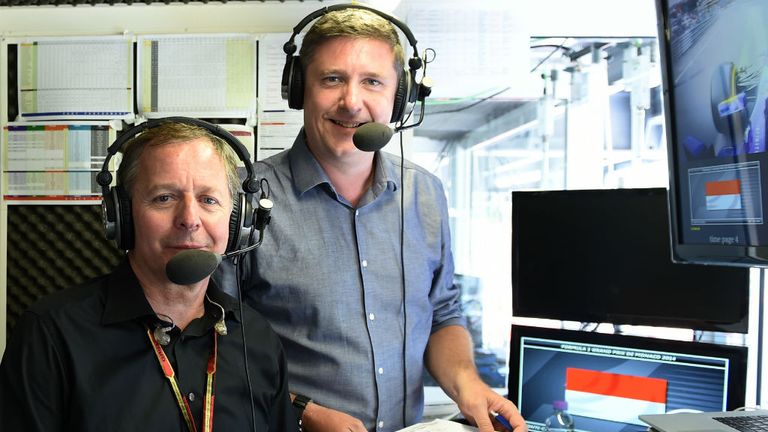 David Croft and Martin Brundle in the commentary box