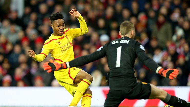 David De Gea: Makes another save from Raheem Sterling