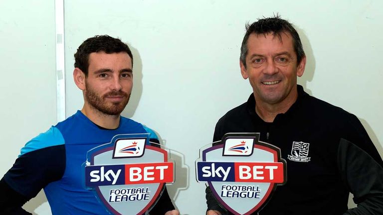 David Worrall and Phil Brown: Sky Bet League 2 Player of the Month and Manager of the Month for November