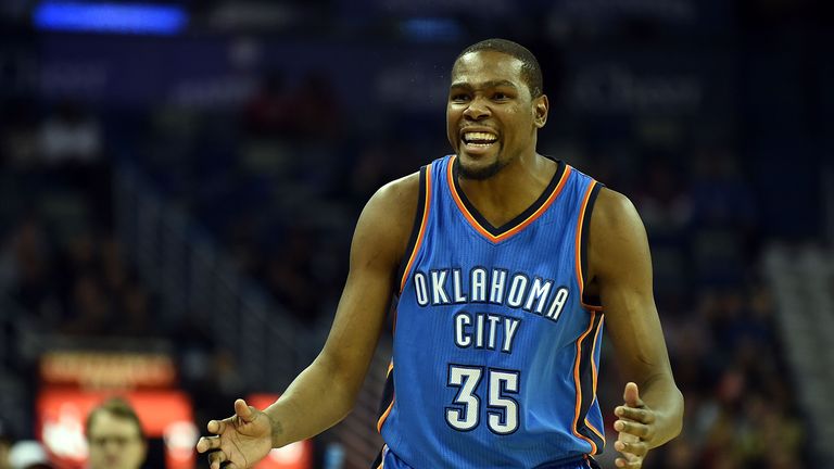 Kevin Durant: The NFL MVP was unable to inspire Oklahoma City to victory on his return. 