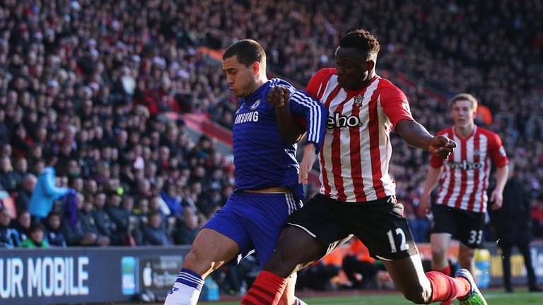Eden Hazard was the main threat for Chelsea and found the equaliser in first-half stoppage time