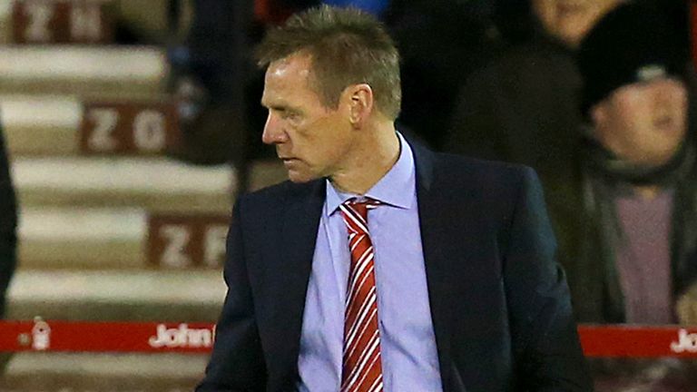 Stuart Pearce: Watches his side play out a draw against Leeds