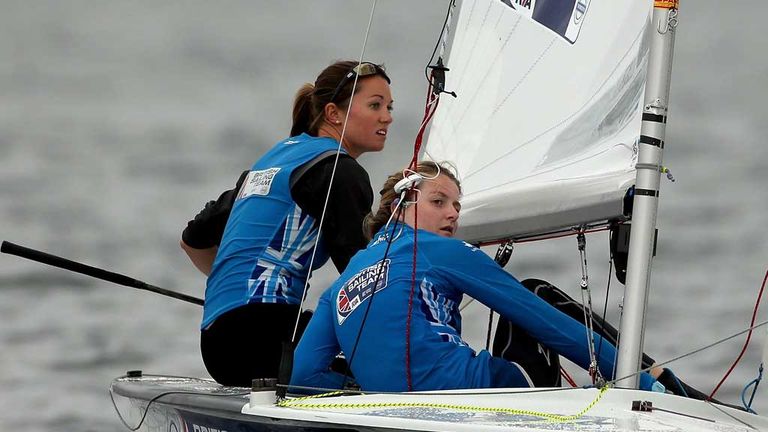 Hannah Mills and Saskia Clark